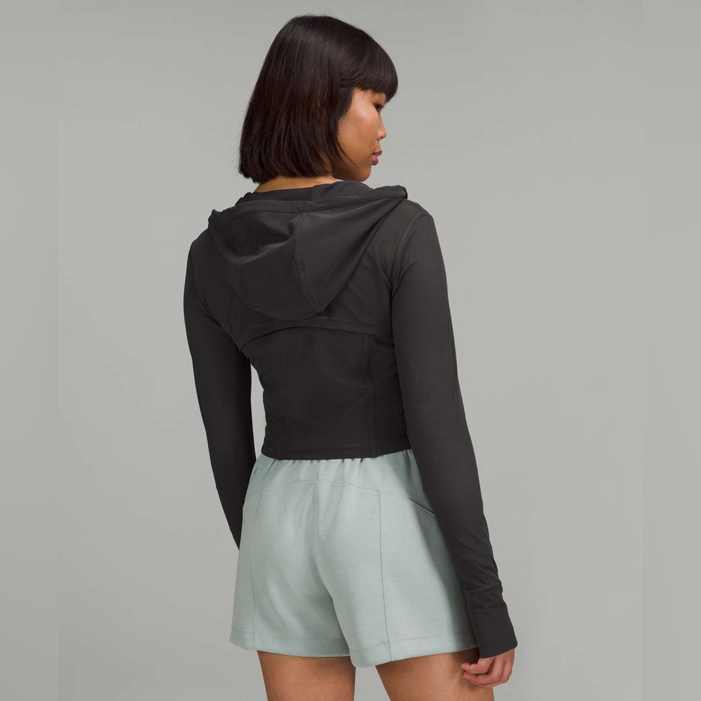 lululemon athletica Black Cropped Hooded Jacket - Picture 2 of 5